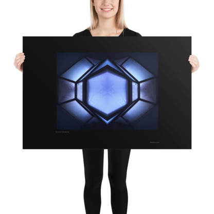 Frosted Blue Gem | Unframed Poster - Image 10