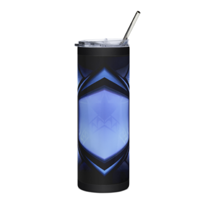 frosted blue diamond stainless steel tumbler