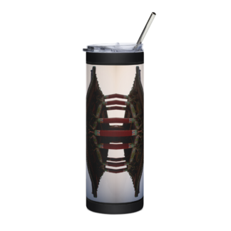 Butterfly pagoda north stainless steel tumbler