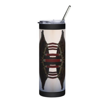 Butterfly pagoda north stainless steel tumbler