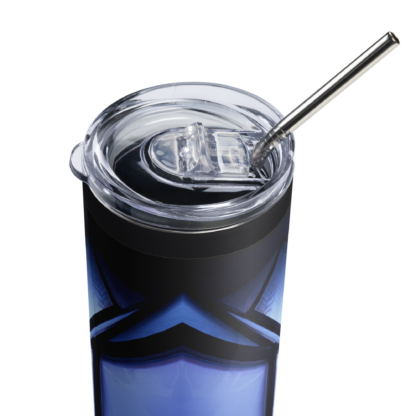 Frosted Blue Gem  |  Insulated Stainless Steel Tumbler - Image 4