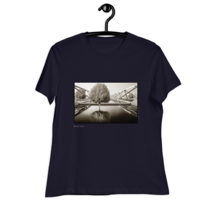 Bushy Hair | Women's Crew Neck T-Shirt - Image 3