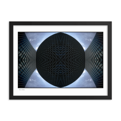 Wave Globe | Framed Art Print