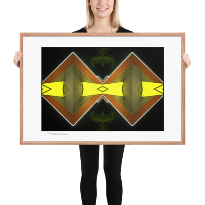 Neon Diamond Shades   |   Framed Print