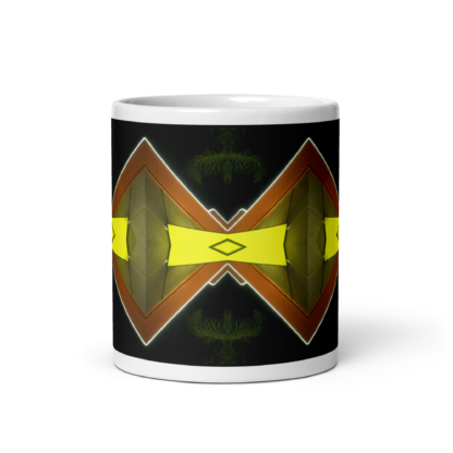 Neon Diamond Shades   |  Ceramic Coffee Mug | White  - Image 3