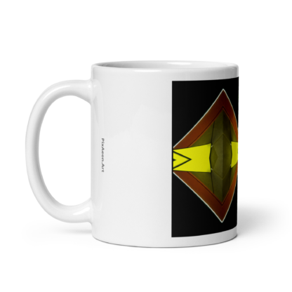 Neon Diamond Shades   |  Ceramic Coffee Mug | White  - Image 4