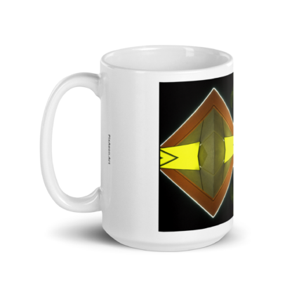 Neon Diamond Shades   |  Ceramic Coffee Mug | White  - Image 7