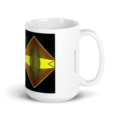 Neon Diamond Shades   |  Ceramic Coffee Mug | White  - Image 5