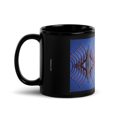 Centerpede  |  Black Ceramic Coffee Mug   - Image 3