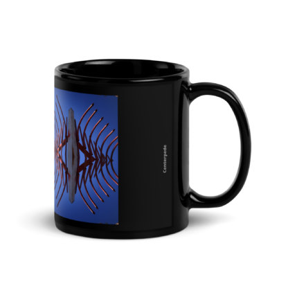 Centerpede  |  Black Ceramic Coffee Mug   - Image 5