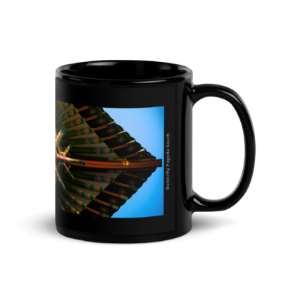 Butterfly Pagoda South | Ceramic Coffee Mug | Full Width | Master Series