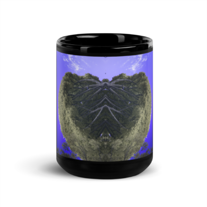 GeoVascular |  Black Ceramic Coffee Mug  