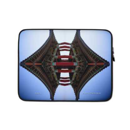 Butterfly Pagoda North |  Neoprene Laptop Sleeve - Image 3