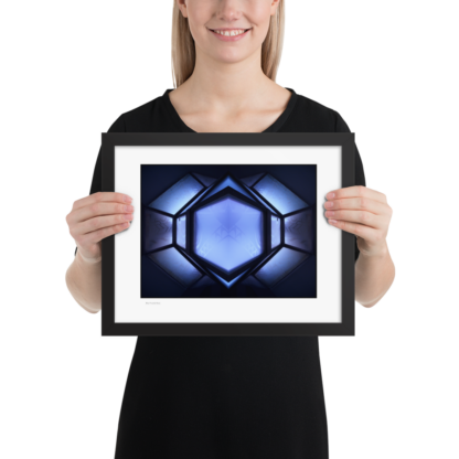 Frosted Blue Gem | Framed Print - Image 2