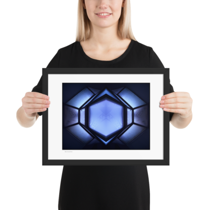 Frosted Blue Gem | Framed Print - Image 3