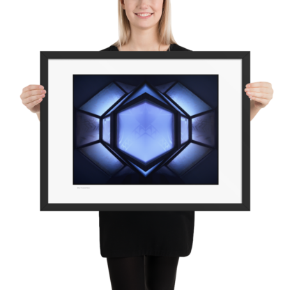 Frosted Blue Gem | Framed Print - Image 4