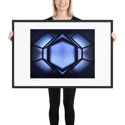 Frosted Blue Gem | Framed Print - Image 5