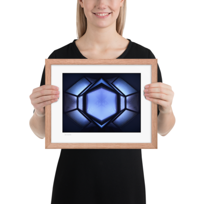 Frosted Blue Gem | Framed Print - Image 6