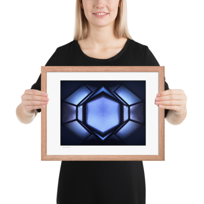 Frosted Blue Gem | Framed Print - Image 7