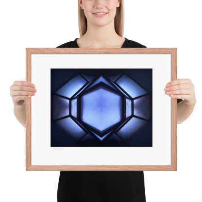 Frosted Blue Gem | Framed Print - Image 8