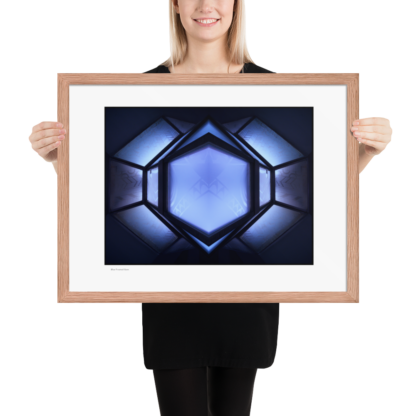 Frosted Blue Gem | Framed Print - Image 9