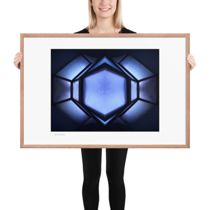 Frosted Blue Gem | Framed Print - Image 10