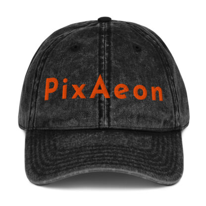 PixAeon Logo | Vintage Cotton Twill Cap