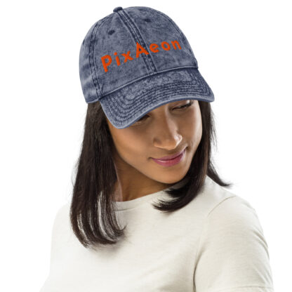 PixAeon Logo | Vintage Cotton Twill Cap - Image 7