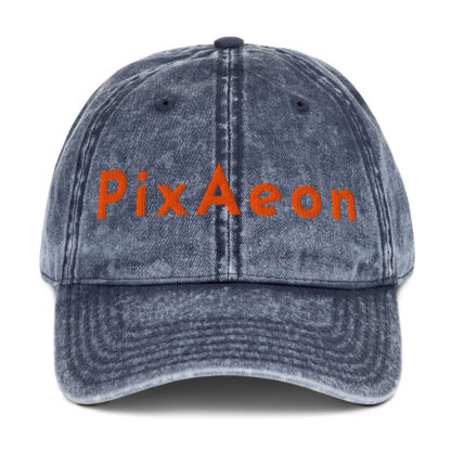 PixAeon Logo | Vintage Cotton Twill Cap - Image 27