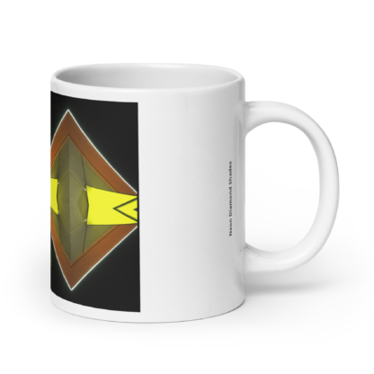 Neon Diamond Shades   |  Ceramic Coffee Mug | White  - Image 9