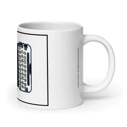 Instrument of Mass Distraction Afterwords | White Ceramic Coffee Mug - Image 7